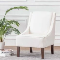 eLuxury Modern Swoop Accent Chair -Living Room Chairs store unnamed file 8090