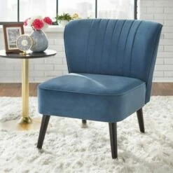 Selma Channel Accent Chair - Buylateral Dark Gray -Living Room Chairs store unnamed file 8104