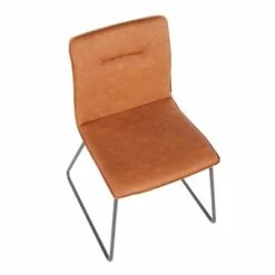 Set of 2 Casper Industrial Chairs - LumiSource Gray -Living Room Chairs store unnamed file 8125