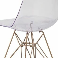Flash Furniture Elon Series Ghost Chair with Gold Metal Base -Living Room Chairs store unnamed file 8154