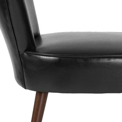 Flash Furniture HERCULES Holloway Series Black LeatherSoft Retro Chair 5 Flash Furniture HERCULES Holloway Series Black LeatherSoft Retro Chair - Image 3