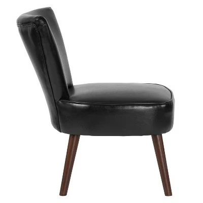 Flash Furniture HERCULES Holloway Series Black LeatherSoft Retro Chair 7 Flash Furniture HERCULES Holloway Series Black LeatherSoft Retro Chair - Image 5