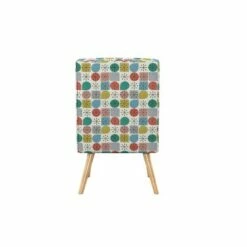 Webster Button Tufted Armless Chair Modern Print Pink Starlight - Handy Living -Living Room Chairs store unnamed file 8176