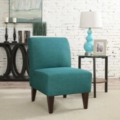 North Accent Slipper Chair Teal Blue - Picket House Furnishings -Living Room Chairs store unnamed file 8179