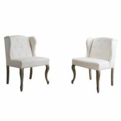 Set of 2 Niclas Accent Chair - Christopher Knight Home Light Gray -Living Room Chairs store unnamed file 8233