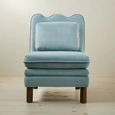 Opalhouse Designed With Jungalow Bencia Slipper Chair - Opalhouse™ designed with Jungalow™ Light Blue 4 Opalhouse Designed With Jungalow Bencia Slipper Chair - Opalhouse™ designed with Jungalow™ Light Blue - Image 2