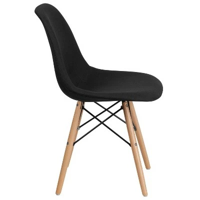 Flash Furniture Elon Series Fabric Chair with Wooden Legs 7 Flash Furniture Elon Series Fabric Chair with Wooden Legs - Image 5