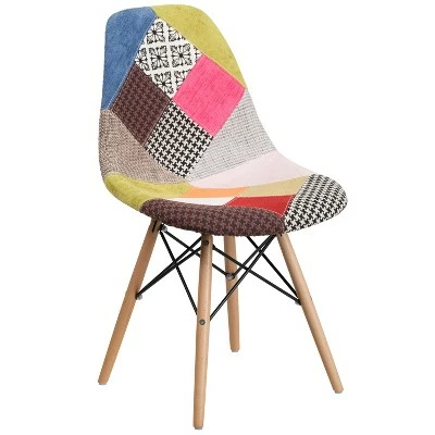 Flash Furniture Elon Series Fabric Chair with Wooden Legs 13 Flash Furniture Elon Series Fabric Chair with Wooden Legs - Image 11