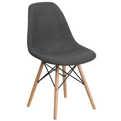 Flash Furniture Elon Series Fabric Chair with Wooden Legs 14 Flash Furniture Elon Series Fabric Chair with Wooden Legs - Image 12