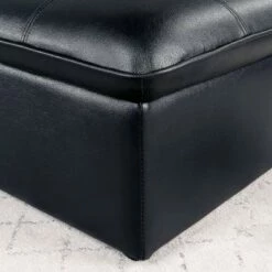 De Anza Biscuit Tufted Futon Chair - miBasics Black -Living Room Chairs store unnamed file 8269