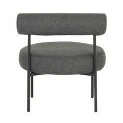 Rhonda Accent Chair Polyester/Steel Black/Charcoal - LumiSource -Living Room Chairs store unnamed file 8326