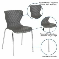 Flash Furniture Lowell Contemporary Design Plastic Stack Chair -Living Room Chairs store unnamed file 8364