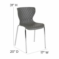 Flash Furniture Lowell Contemporary Design Plastic Stack Chair -Living Room Chairs store unnamed file 8365