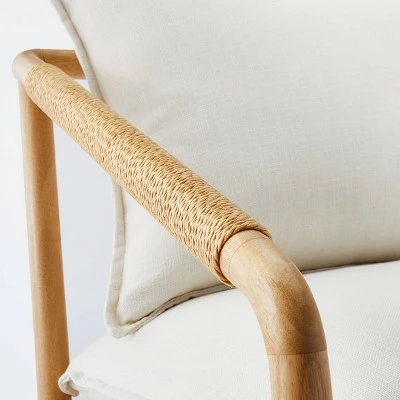 Threshold Designed W/Studio McGee Ventura Upholstered Accent Chair with Wood Frame Natural - Threshold™ designed with Studio McGee 6 Threshold Designed W/Studio McGee Ventura Upholstered Accent Chair with Wood Frame Natural - Threshold™ designed with Studio McGee - Image 4