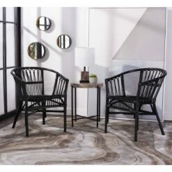 Set of 2 Adriana Accent Chairs - Safavieh Gray White Wash