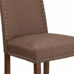 Flash Furniture HERCULES Hampton Hill Series Parsons Chair with Accent Nail Trim