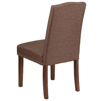 Flash Furniture HERCULES Hampton Hill Series Parsons Chair with Accent Nail Trim 5 Flash Furniture HERCULES Hampton Hill Series Parsons Chair with Accent Nail Trim - Image 3