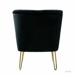 Upholstery Velvet Side Chair with Tufted Back | Karat Home -Living Room Chairs store unnamed file 8468