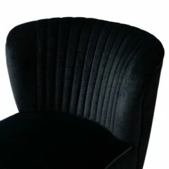 Upholstery Velvet Side Chair with Tufted Back | Karat Home -Living Room Chairs store unnamed file 8470