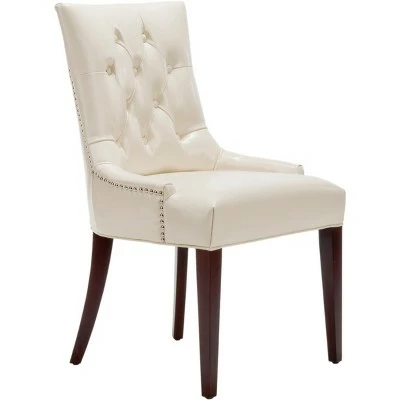 Amanda 19"H Tufted Chair w/ Nickel Nail Heads - Safavieh 4 Amanda 19"H Tufted Chair w/ Nickel Nail Heads - Safavieh - Image 2