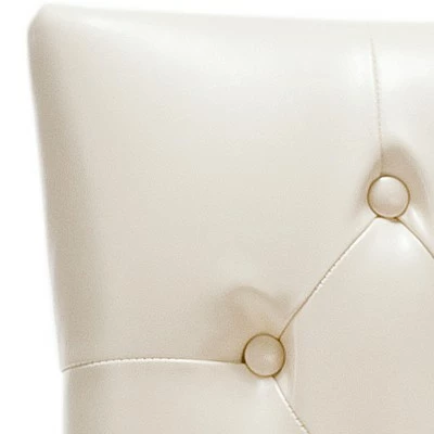 Amanda 19"H Tufted Chair w/ Nickel Nail Heads - Safavieh 6 Amanda 19"H Tufted Chair w/ Nickel Nail Heads - Safavieh - Image 4