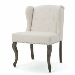 Niclas Accent Chair - Christopher Knight Home Beige -Living Room Chairs store unnamed file 8503