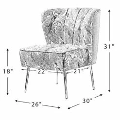 Urbain Upholstery Accent Chair | Karat Home -Living Room Chairs store unnamed file 8516