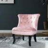 Louise Velvet Accent Chair with Tufted Button Back | Karat Home -Living Room Chairs store unnamed file 8588