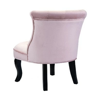 Louise Velvet Accent Chair with Tufted Button Back | Karat Home 4 Louise Velvet Accent Chair with Tufted Button Back | Karat Home - Image 2