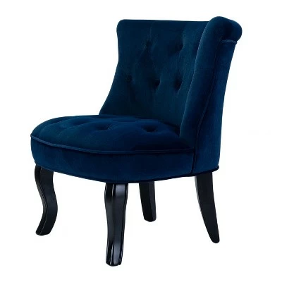 Louise Velvet Accent Chair with Tufted Button Back | Karat Home 15 Louise Velvet Accent Chair with Tufted Button Back | Karat Home - Image 13