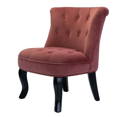 Louise Velvet Accent Chair with Tufted Button Back | Karat Home 16 Louise Velvet Accent Chair with Tufted Button Back | Karat Home - Image 14
