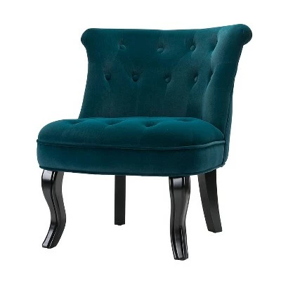 Louise Velvet Accent Chair with Tufted Button Back | Karat Home 18 Louise Velvet Accent Chair with Tufted Button Back | Karat Home - Image 16