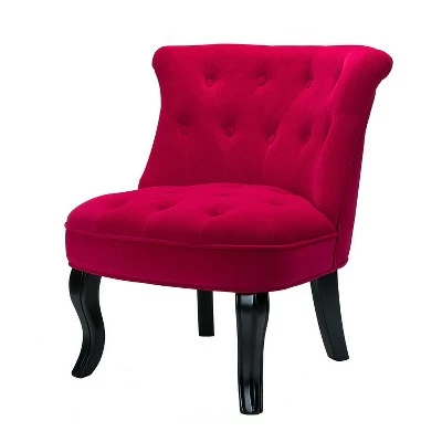 Louise Velvet Accent Chair with Tufted Button Back | Karat Home 19 Louise Velvet Accent Chair with Tufted Button Back | Karat Home - Image 17