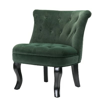 Louise Velvet Accent Chair with Tufted Button Back | Karat Home 20 Louise Velvet Accent Chair with Tufted Button Back | Karat Home - Image 18