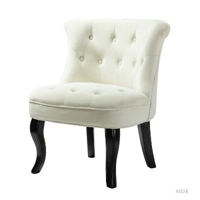 Louise Velvet Accent Chair with Tufted Button Back | Karat Home 22 Louise Velvet Accent Chair with Tufted Button Back | Karat Home - Image 20