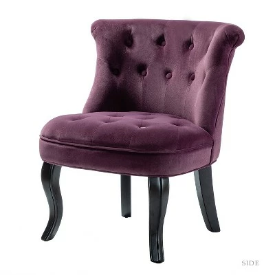 Louise Velvet Accent Chair with Tufted Button Back | Karat Home 25 Louise Velvet Accent Chair with Tufted Button Back | Karat Home - Image 23