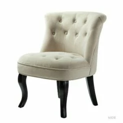 Louise Velvet Accent Chair with Tufted Button Back | Karat Home 49 Louise Velvet Accent Chair with Tufted Button Back | Karat Home -Living Room Chairs store unnamed file 8611