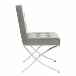 Walsh Tufted Side Chair - Safavieh Light Brown/chrome -Living Room Chairs store unnamed file 8618