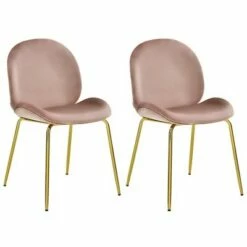 Costway Set of 2 Velvet Accent Chairs Dining Side Chairs w/Gold Metal Legs Pink/Beige/Green/Grey 27 Costway Set of 2 Velvet Accent Chairs Dining Side Chairs w/Gold Metal Legs Pink/Beige/Green/Grey -Living Room Chairs store unnamed file 8651