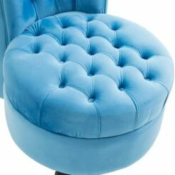 HomCom Retro High Back Velvet-touch Fabric Armless Chair -Living Room Chairs store unnamed file 8657