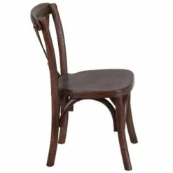 Flash Furniture HERCULES Series Stackable Kids Mahogany Wood Cross Back Chair -Living Room Chairs store unnamed file 8679