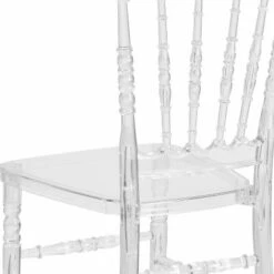 Flash Furniture Flash Elegance Crystal Ice Napoleon Stacking Chair -Living Room Chairs store unnamed file 8685