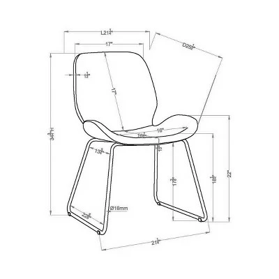Quincy Contemporary Leatherette Accent Chair - Mibasics Galaxy Black 5 Quincy Contemporary Leatherette Accent Chair - Mibasics Galaxy Black - Image 3