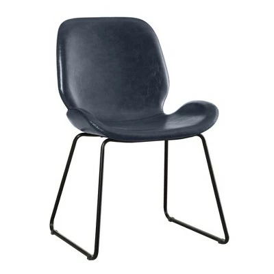 Quincy Contemporary Leatherette Accent Chair - Mibasics Galaxy Black 7 Quincy Contemporary Leatherette Accent Chair - Mibasics Galaxy Black - Image 5