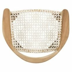 Fes Armchair White/Teak - Safavieh -Living Room Chairs store unnamed file 875