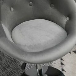 HomCom Velvet-Touch Tufted Dining Height Bar Chair 17 HomCom Velvet-Touch Tufted Dining Height Bar Chair -Living Room Chairs store unnamed file 8799