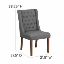 Flash Furniture HERCULES Preston Series Tufted Parsons Chair with Side Panel Detail -Living Room Chairs store unnamed file 8806