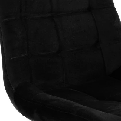 Elama 2 Piece Tufted Chair in Brown with Metal Legs 6 Elama 2 Piece Tufted Chair in Brown with Metal Legs - Image 4