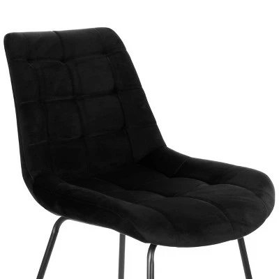 Elama 2 Piece Tufted Chair in Brown with Metal Legs 7 Elama 2 Piece Tufted Chair in Brown with Metal Legs - Image 5