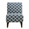 North Accent Slipper Chair Blue Pattern - Picket House Furnishings -Living Room Chairs store unnamed file 8882